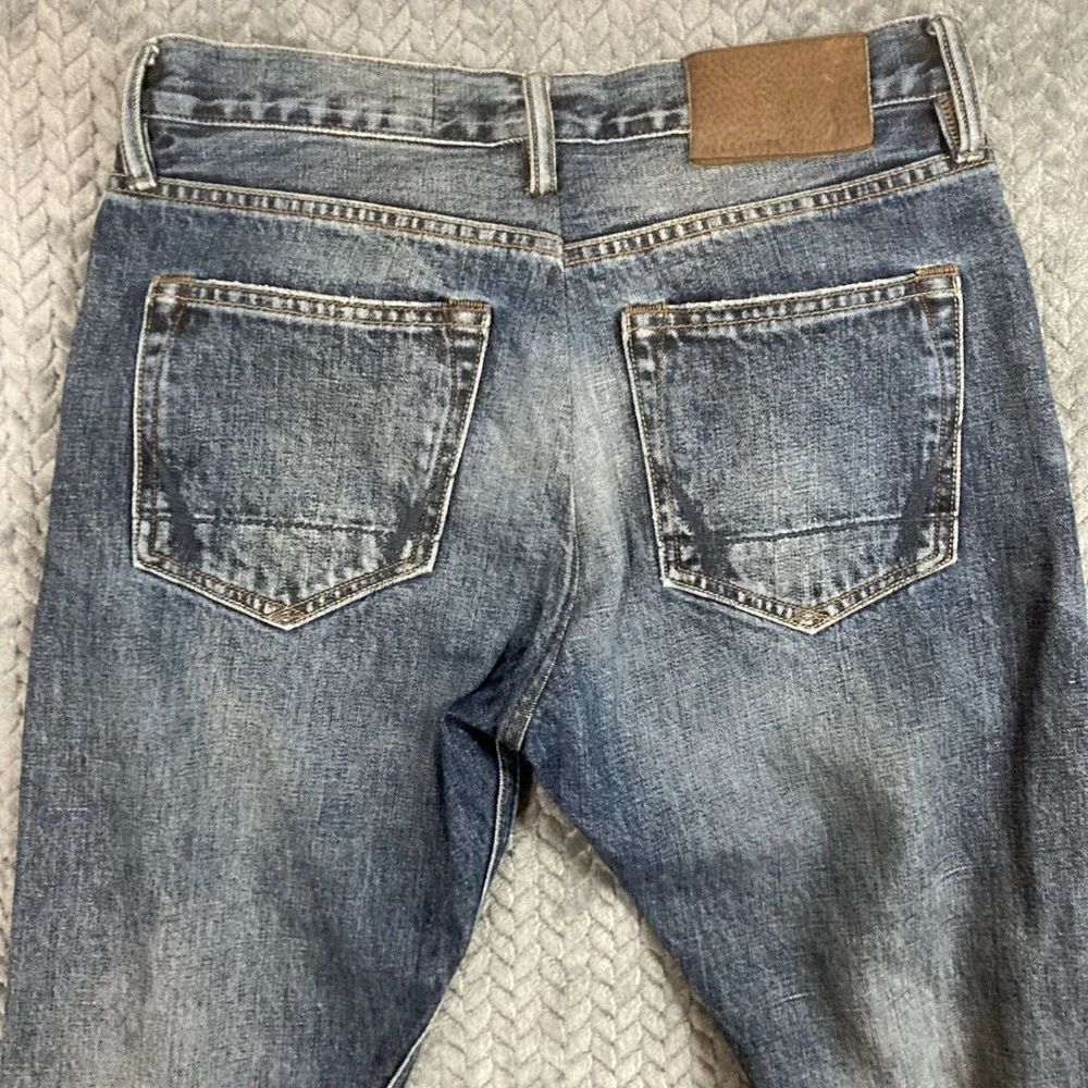 AllSaints Jeans Mens 30 Iggy Fit Blue Medium Wash Button Fly EUC